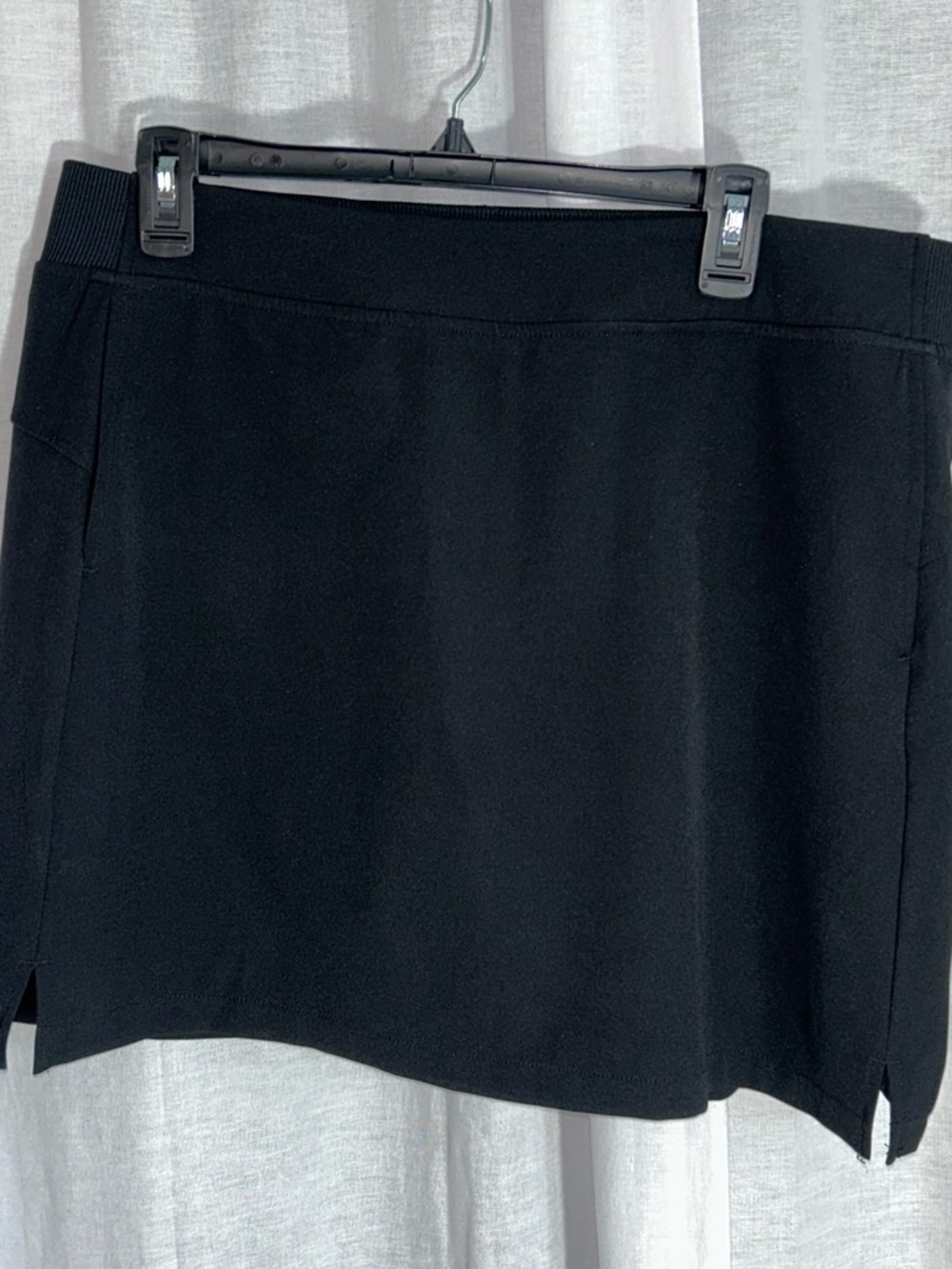 Black • Mini • Skort • Side Slits • Size L